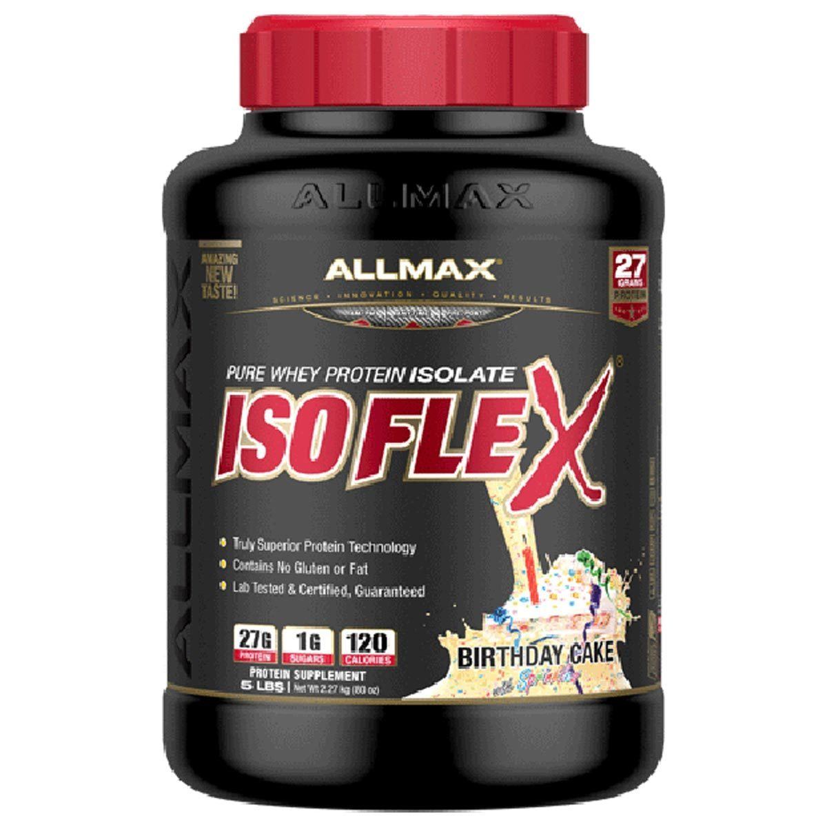 Allmax Nutrition IsoFlex 5 Lbs Protein Allmax Nutrition Birthday Cake (1058318843947)