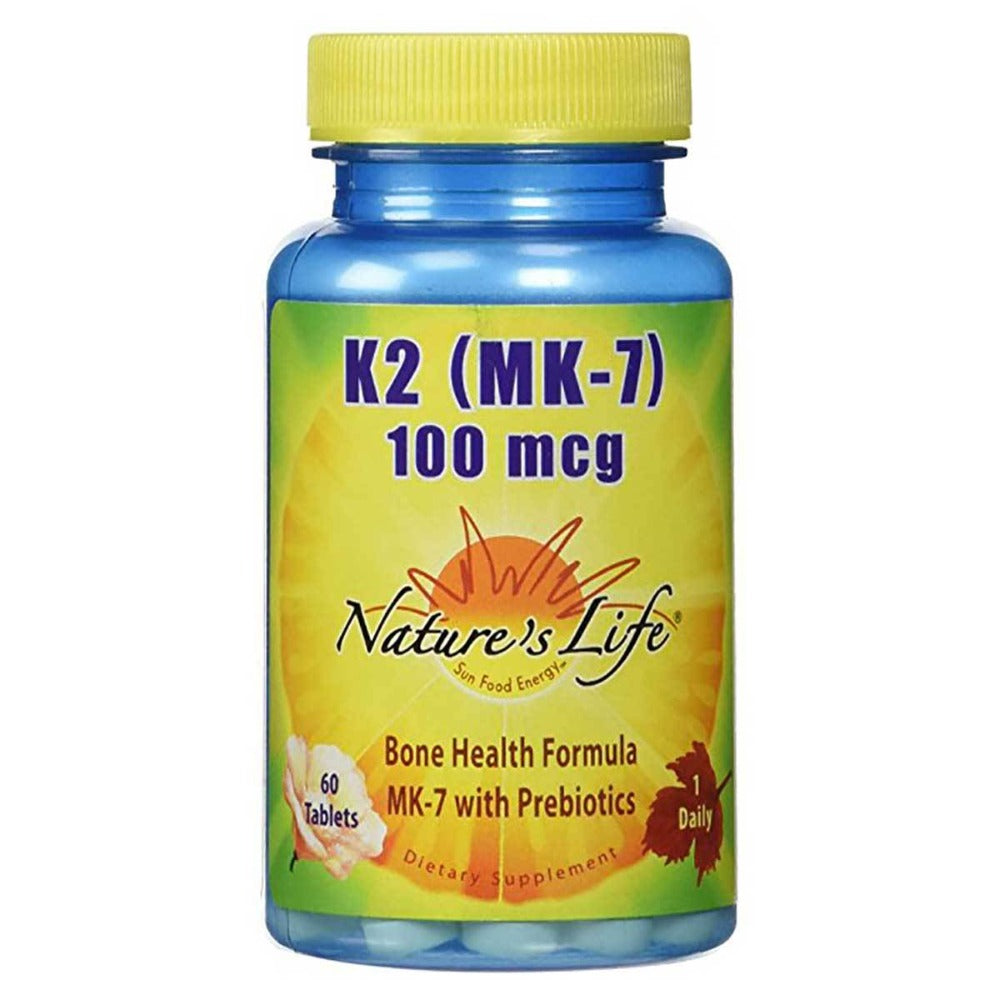 Nature's Life K2 (MK-7) 100mcg 60 Tabs Nature's Life (1058753970219)