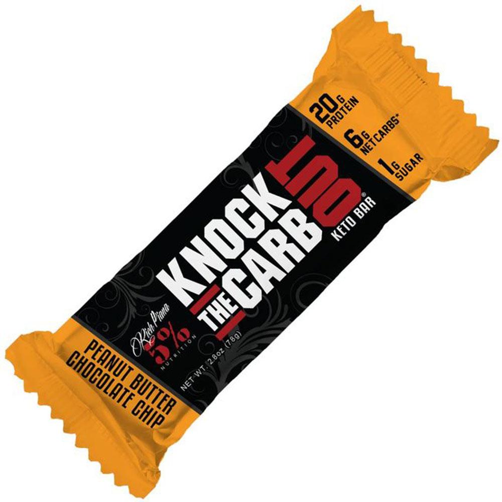 5% Nutrition Knock the Carb Out Bar IND Bars 5% Nutrition Peanut Butter Chocolate Chip (4332119392321)
