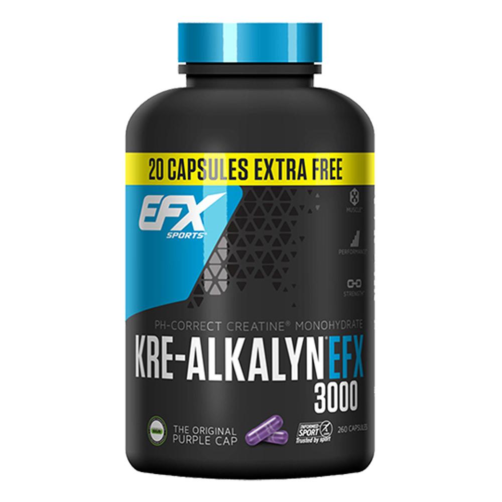 All American EFX Kre-Alkalyn EFX 750mg 260 Caps Creatine EFX Sports (1058484027435)