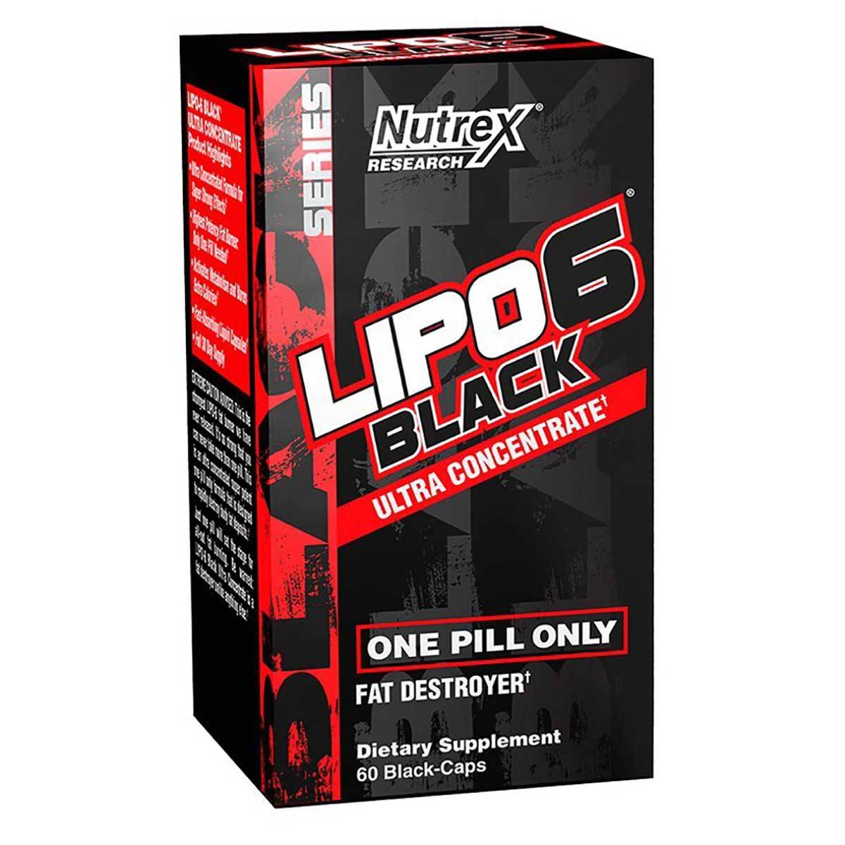 Nutrex Research Lipo 6 Black Ultra Concentrate 60 Caps Diet/Energy Nutrex Research (1058678571051)