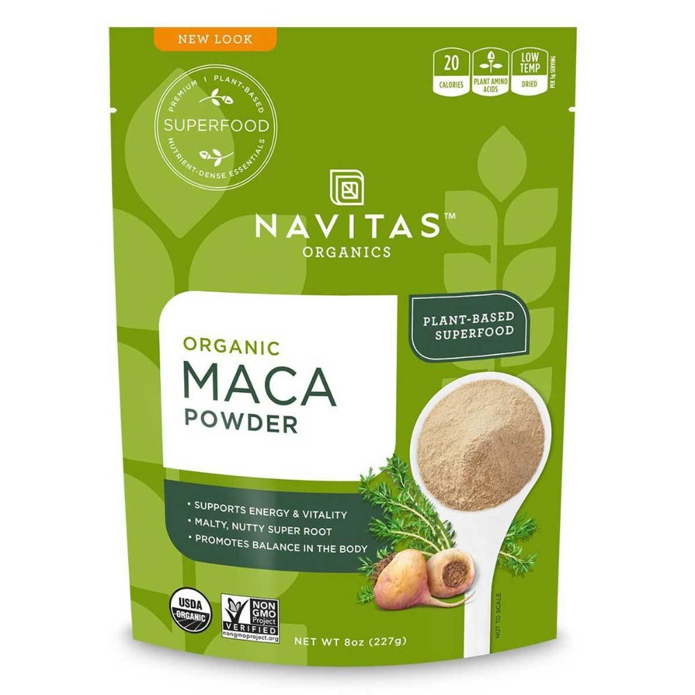 Navitas Naturals Raw Maca Powder (Certified Organic) 8 Oz Greens / Super Foods Navitas Naturals (1059232579627)