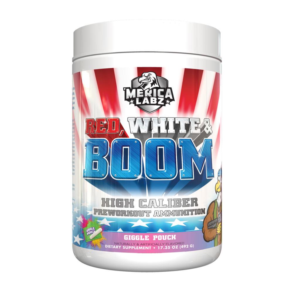 Merica Labz Red, White, & Boom High Caliber Pre-Workout Sports Performance Recovery 'Merica Labz Giggle Pouch (1749826469931)