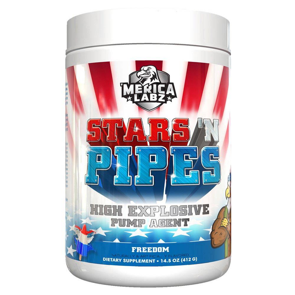 Merica Labz Stars 'N Pipes Pump Agent Nitric Oxide 'Merica Labz Freedom (1749826207787)