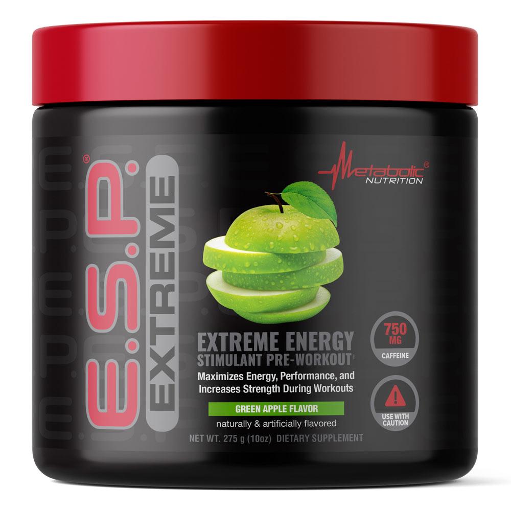 Metabolic Nutrition ESP Extreme 300 Grams Pre-workout Metabolic Nutrition Green Apple (1059333668907)