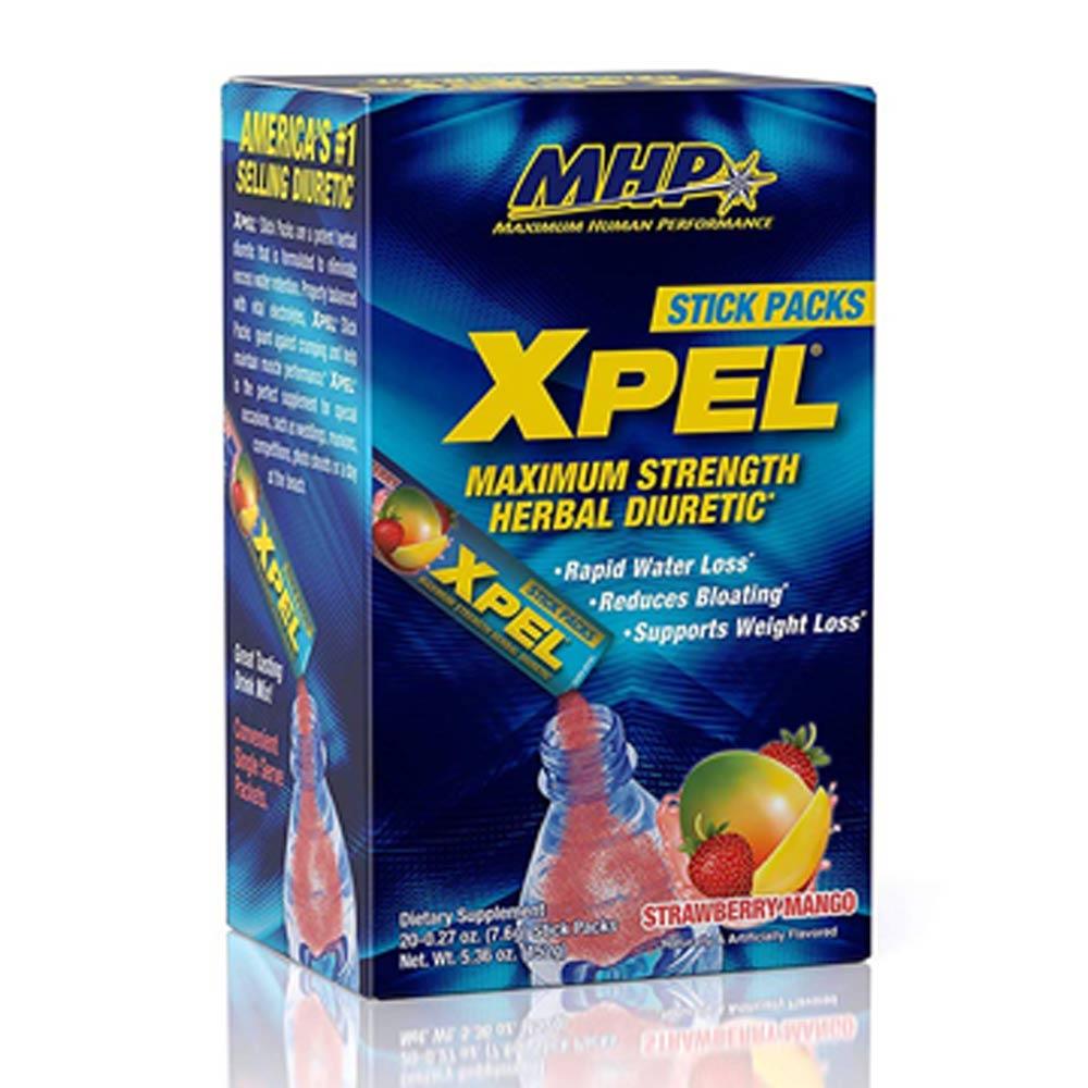 MHP Xpel 20 Servings | Stick Packs Herbs MHP Strawberry Mango (1736001093675)