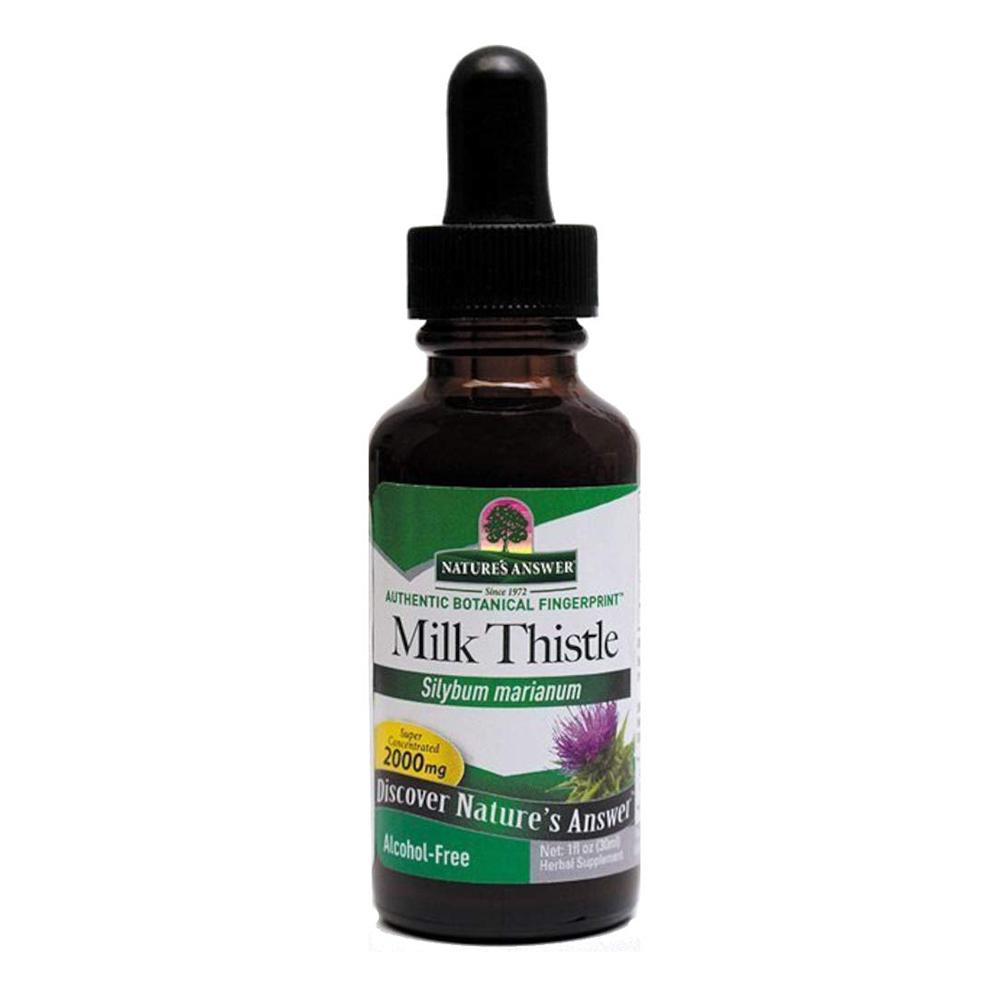Nature's Answer Milk Thistle Alcohol Free 1oz | Healthy Liver Function Herbs Nature's Answer (1782428598315)