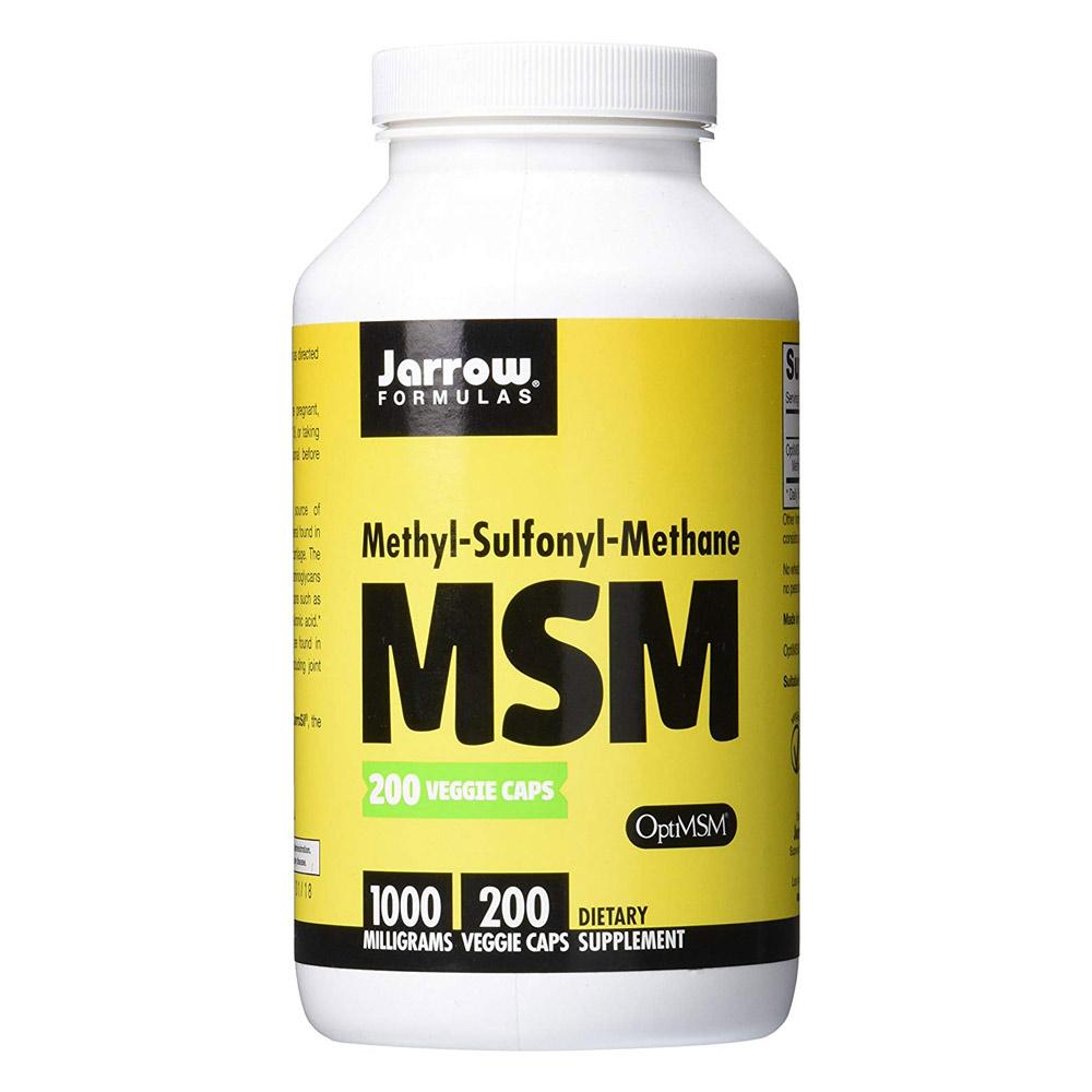 Jarrow Formula MSM 1000mg 200 Capsules | Source of Sulfur Joint Aid Jarrow Formulas (1778504138795)