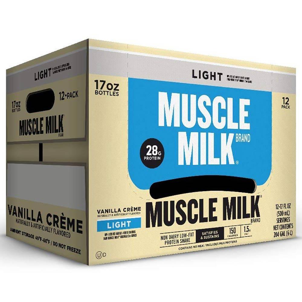 Muscle Milk Light RTD 12/Case Drinks CytoSport Vanilla Creme (1556907982891)