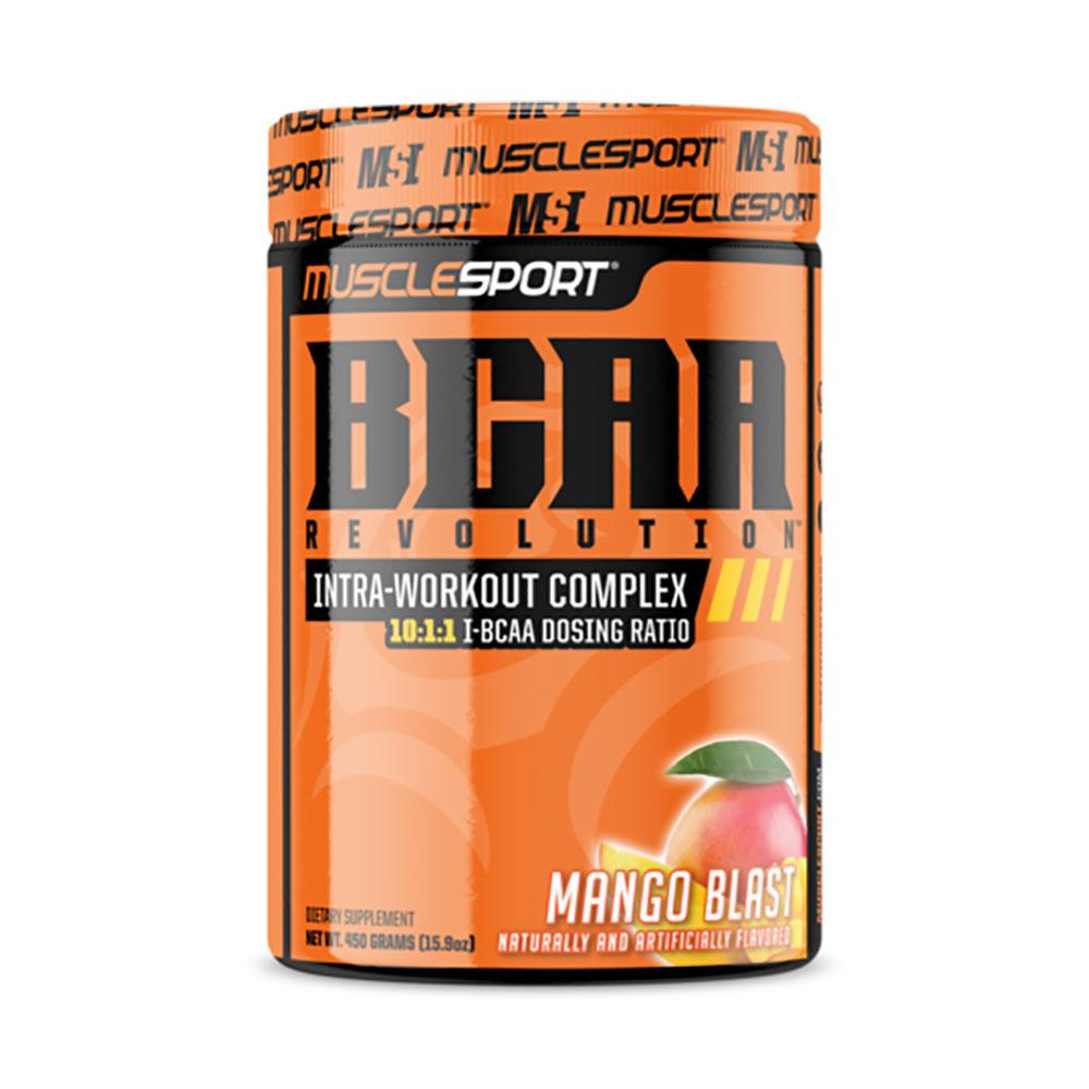 Muscle Sport BCAA Revolution 30 Servings Amino Acids Muscle Sport Mango Blast