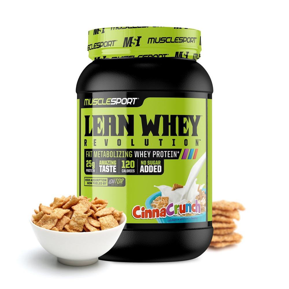 Muscle Sport Lean Whey Revolution 2lb Protein Powders Muscle Sport Cinna Crunch (4384302760001)