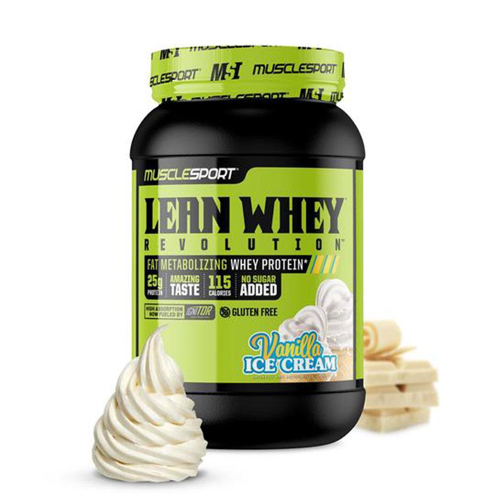 Muscle Sport Lean Whey Revolution 2lb Protein Powders Muscle Sport Vanilla Ice Cream (4384302760001)
