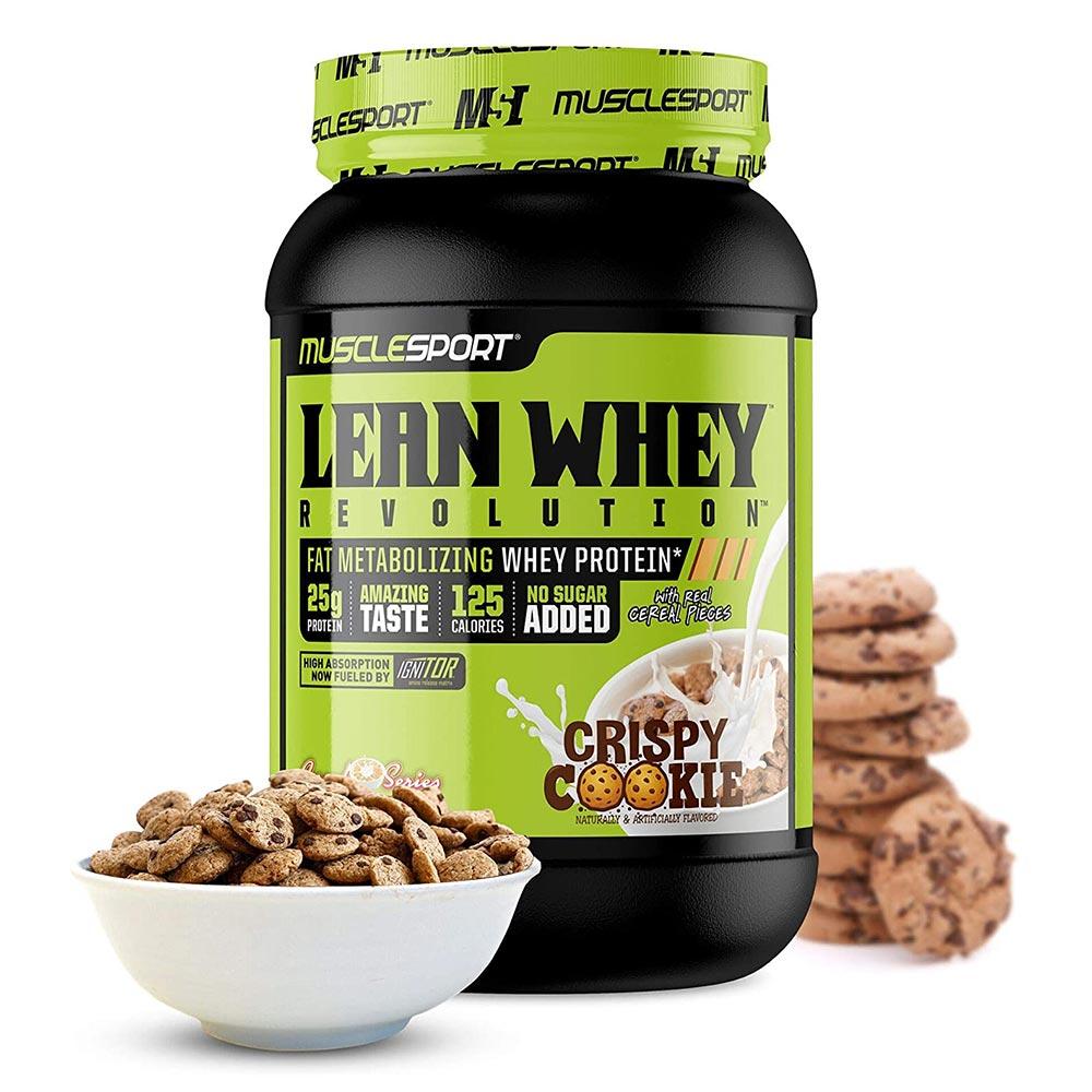 Muscle Sport Lean Whey Revolution 2lb Protein Powders Muscle Sport Crispy Cookie