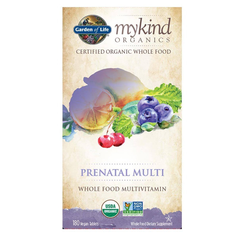 MyKind Organics Non-GMO Prenatal Multi 180 Tabs Vitamins Garden of Life (1059056615467)