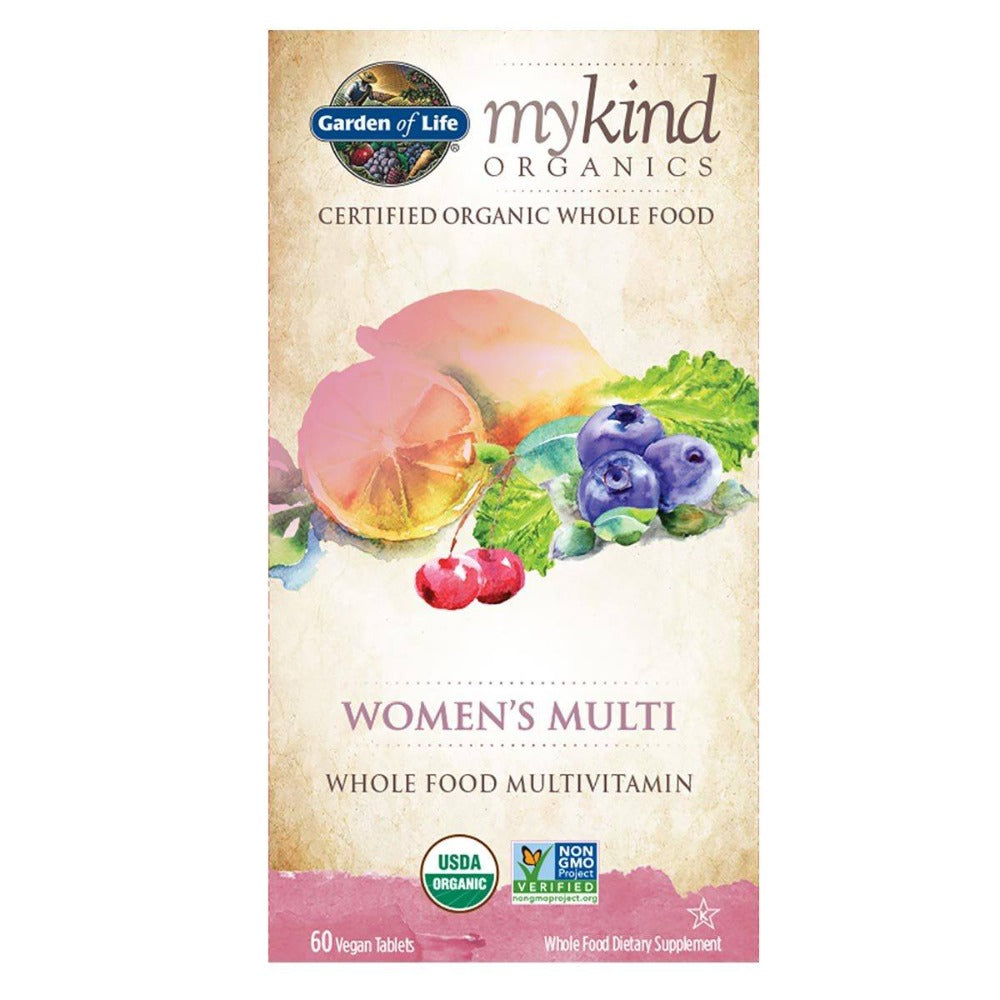 Garden of Life Kind Organics Women's Multi 60 Tabs Vitamins Garden of Life (1059055501355)