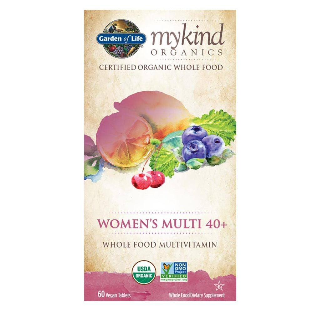 Garden of Life Kind Organics Women's Multi 40+ 60 Tabs Vitamins Garden of Life (1059056091179)