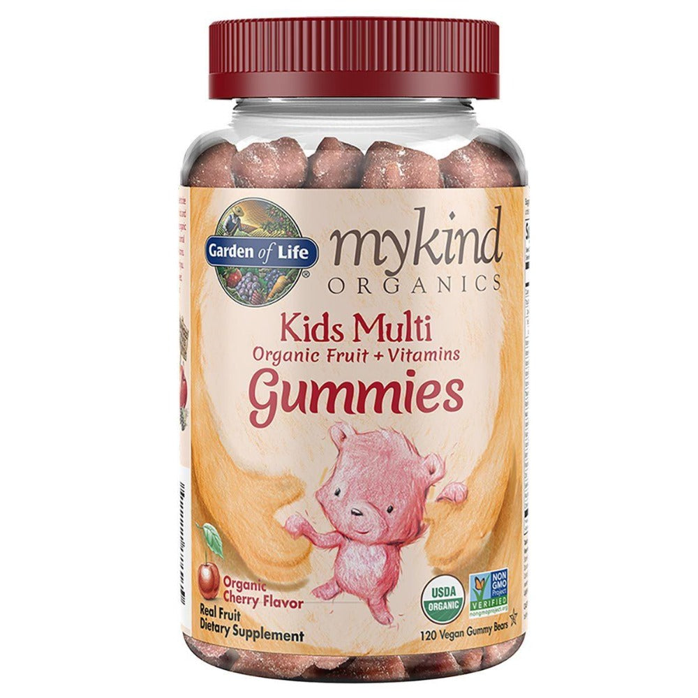 Garden of Life Kids Multi Gummies 120 Vegan Gummies Cherry Flavor Multi Vitamins Garden of Life (1462912843819)