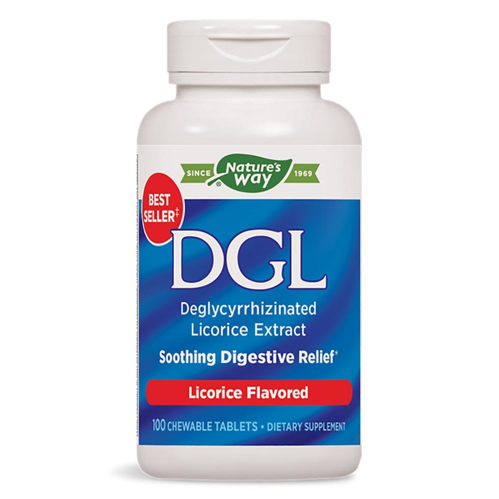 Nature's Way DGL 100 Chewable Tablets Digestive Health / Probiotics Nature's Way (1057924546603)