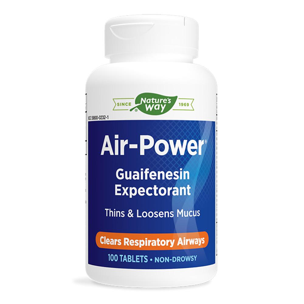 Nature's Way Air-Power Expectorant 100 Tabs (Previously Enzymatic Therapy) Specialty Health Products Nature's Way