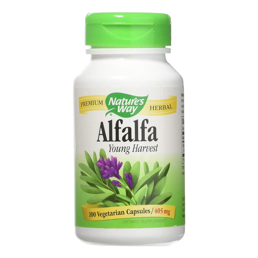 Nature's Way Alfalfa Leaves 405mg 100 Capsules Herbs Nature's Way (1807500738603)