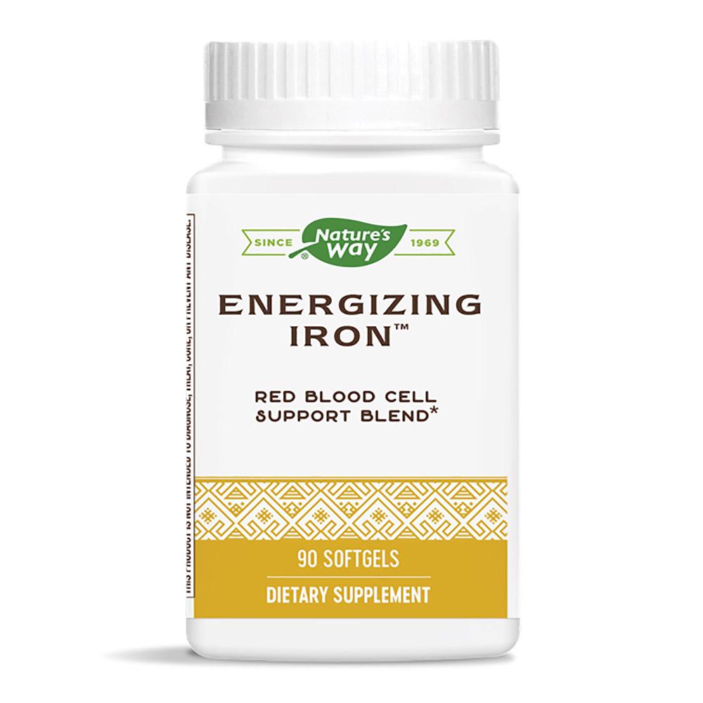 Nature's Way Energizing Iron 90 Softgels (Previously Enzymatic Therapy) Minerals Nature's Way
