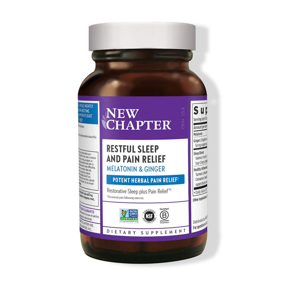 New Chapter Restful Sleep and Pain Relief 30vc Specialty Health Products New Chapter