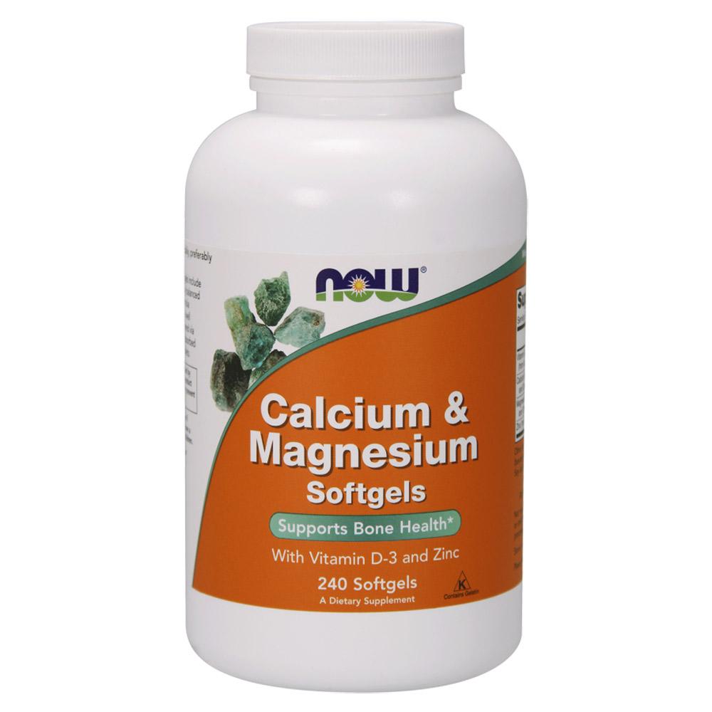 Now Foods Calcium Magnesium + Vitamin D3 & Zinc 240 Soft Gels Now Foods