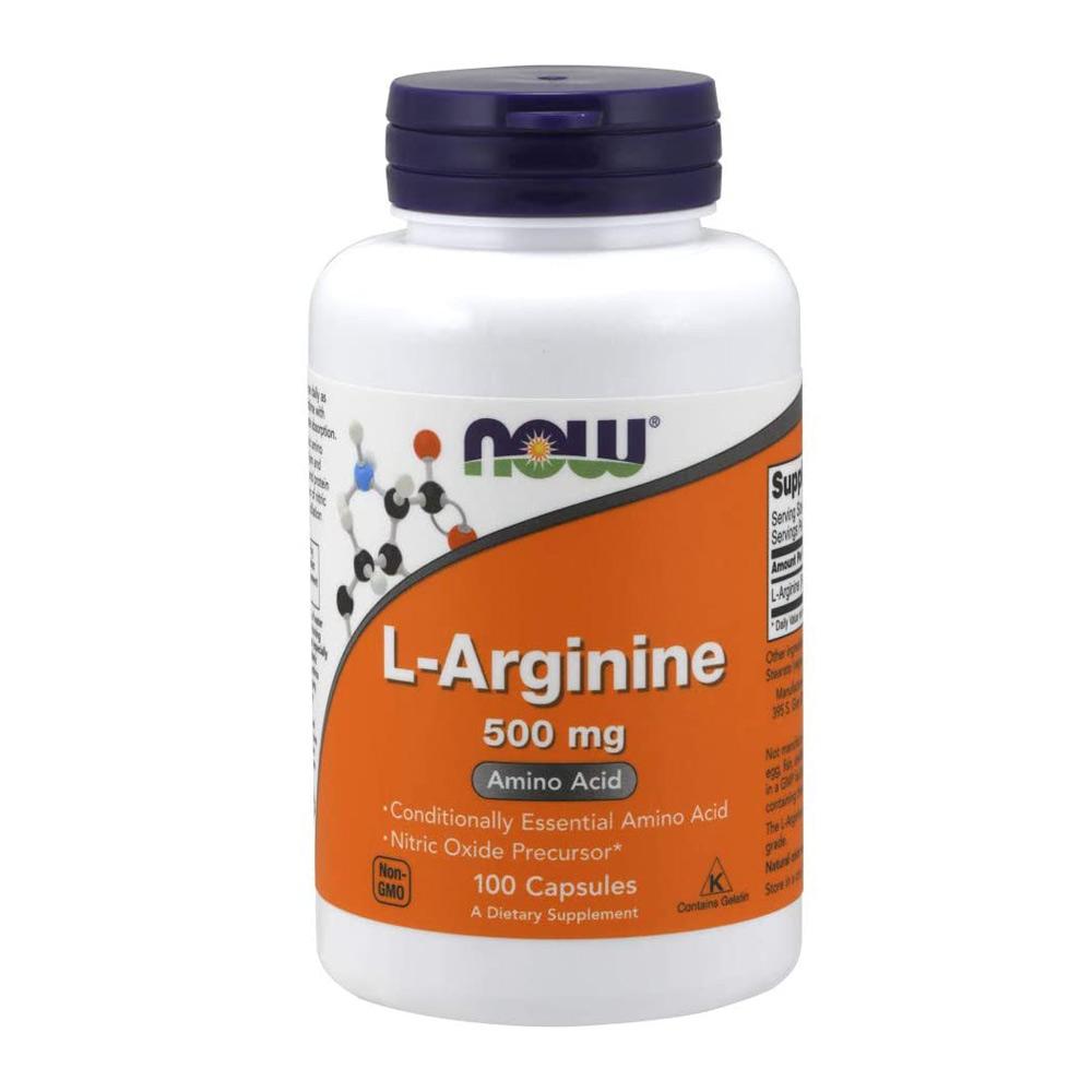 Now Foods L-Arginine 500 Mg 100 Capsules Amino Acids Now Foods (1059104260139)