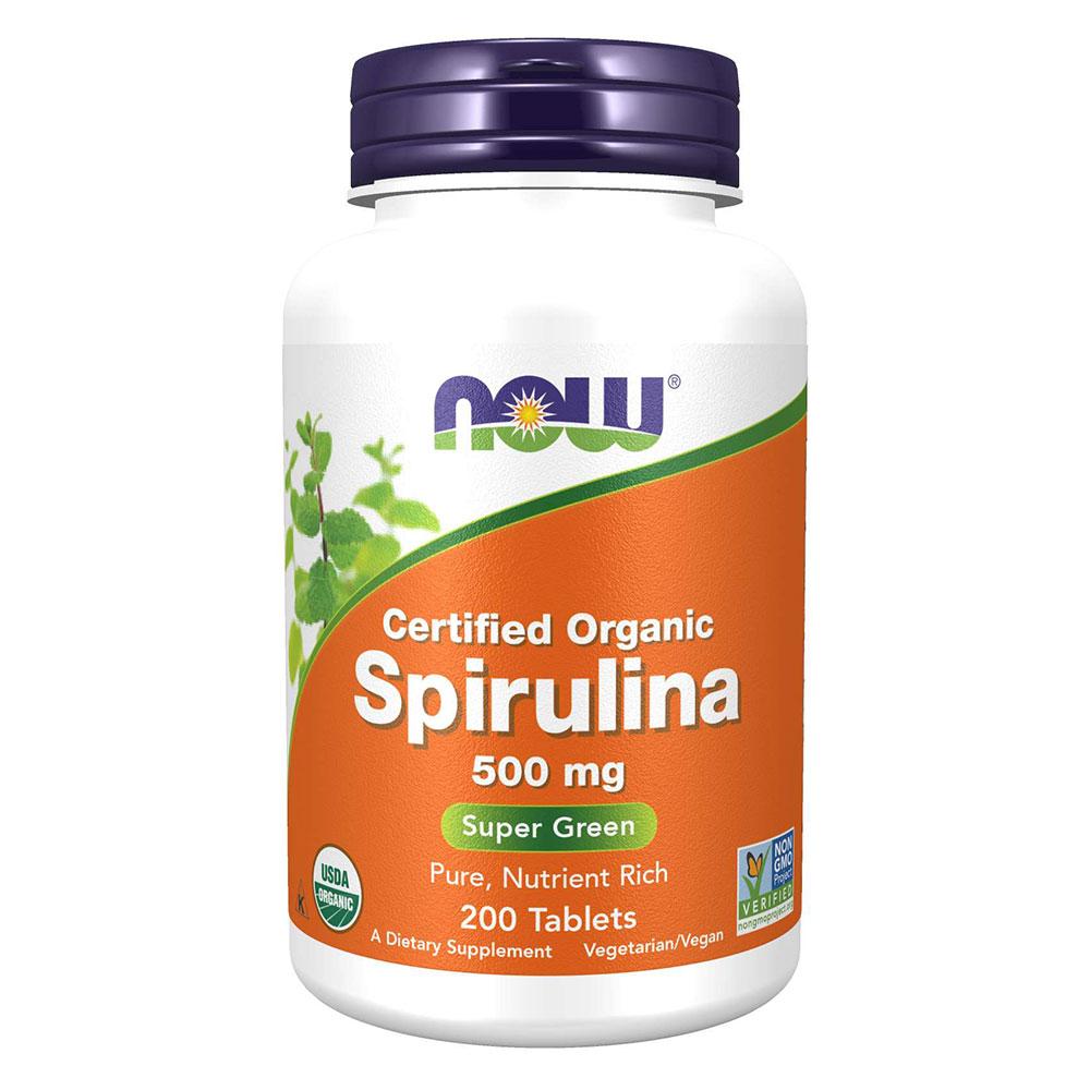 Now Foods Organic Spirulina 500mg 200t Herbs Now Foods (4565848424513)