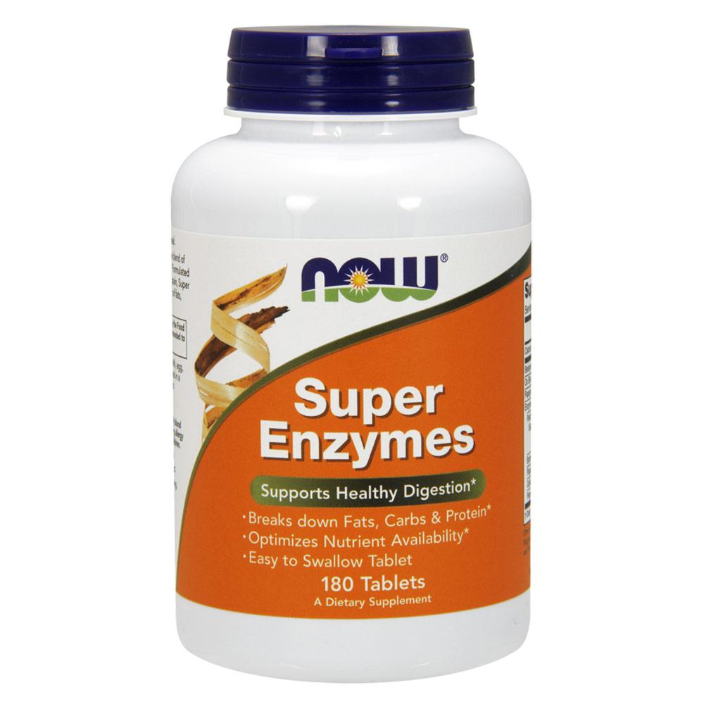 Now Foods Super Enzymes 180 Tabs Digestive Health / Probiotics Now Foods (1057913995307)
