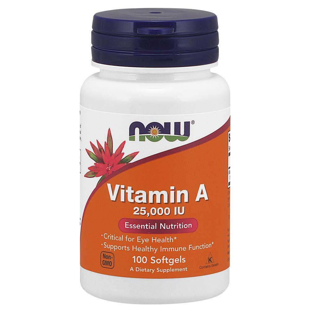 Now Foods A 25000 IU 100 Softgels Vitamins Now Foods (1059112878123)