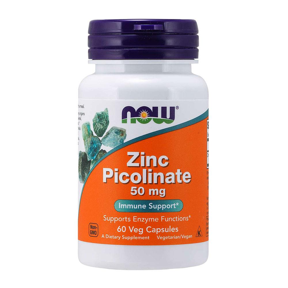 Now Foods Zinc Picolinate 50mg 60 Caps Minerals Now Foods (1059163930667)