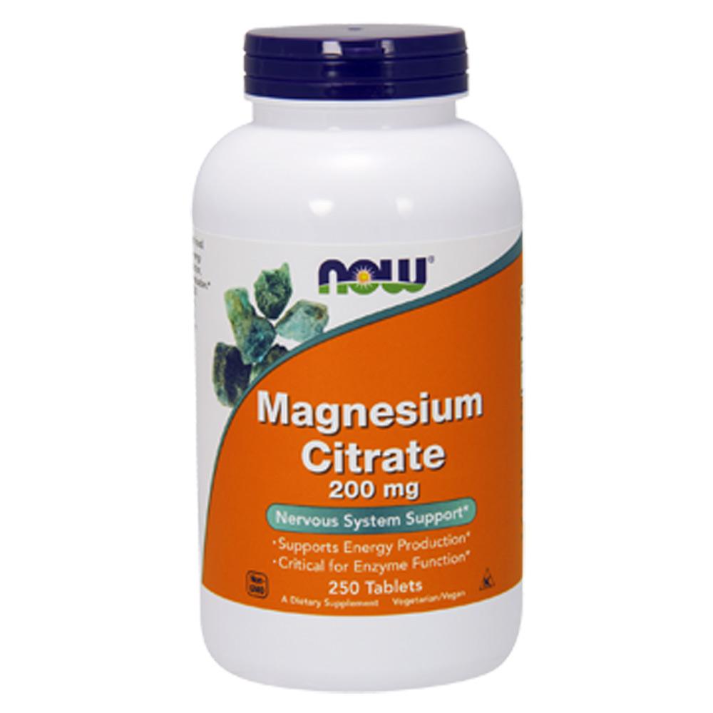 Now Foods Magnesium Citrate 200 Mg 250 Tablets Now Foods (1059101737003)