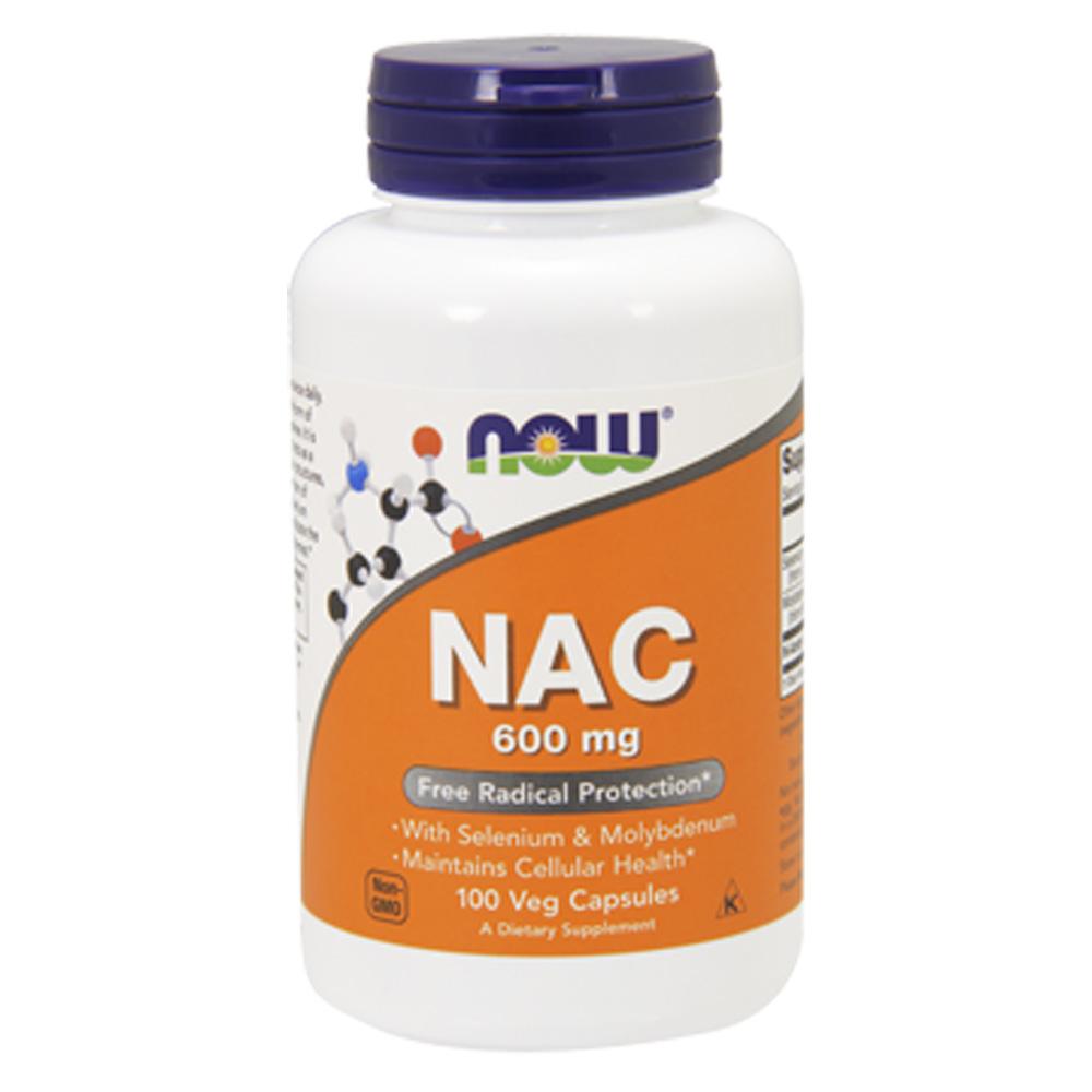 Now Foods NAC 600 Mg 100 Vegetable Capsules Now Foods (1059132899371)