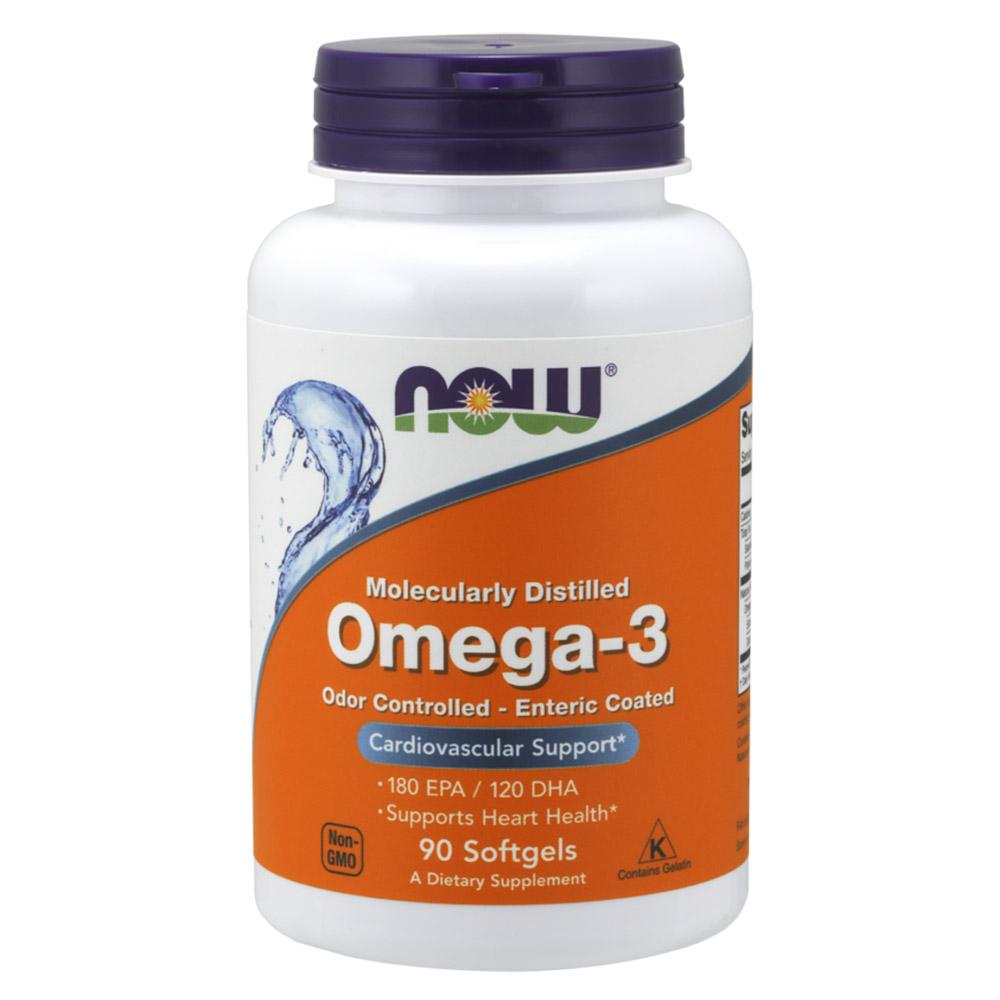 Now Foods Omega-3 90 Softgels Enteric Omega Fatty Acids / EFAs Now Foods (1059112419371)