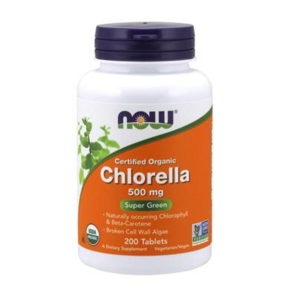 Now Foods Organic Chlorella 500mg 200 Tablets Other Supplements Now Foods