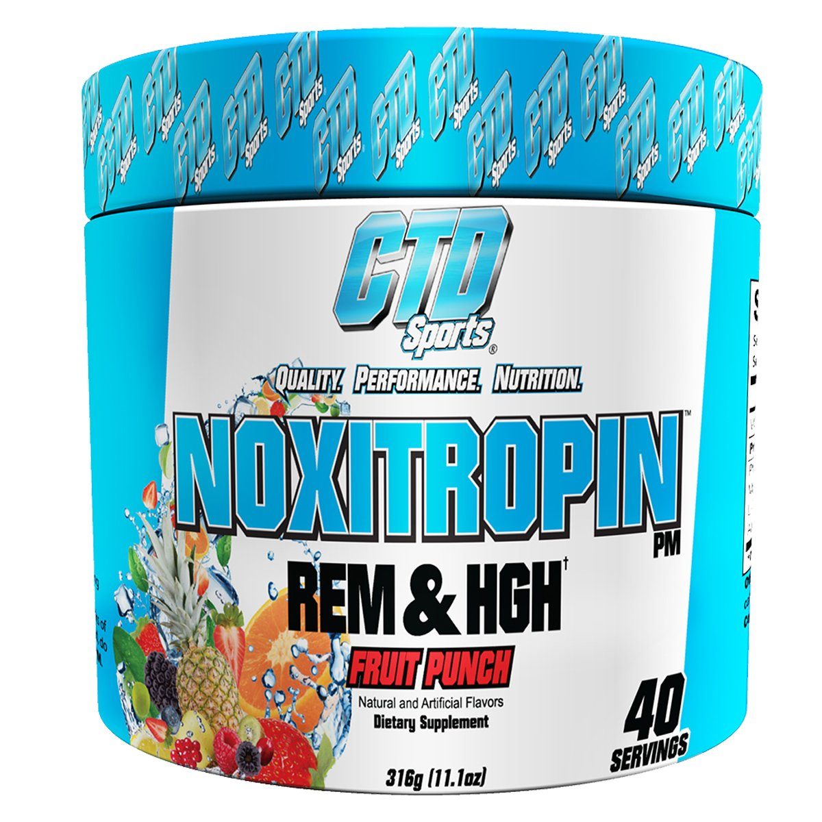 CTD Labs Noxitropin PM 40 Servings Sleep Aid CTD Labs Fruit Punch (1058743943211)
