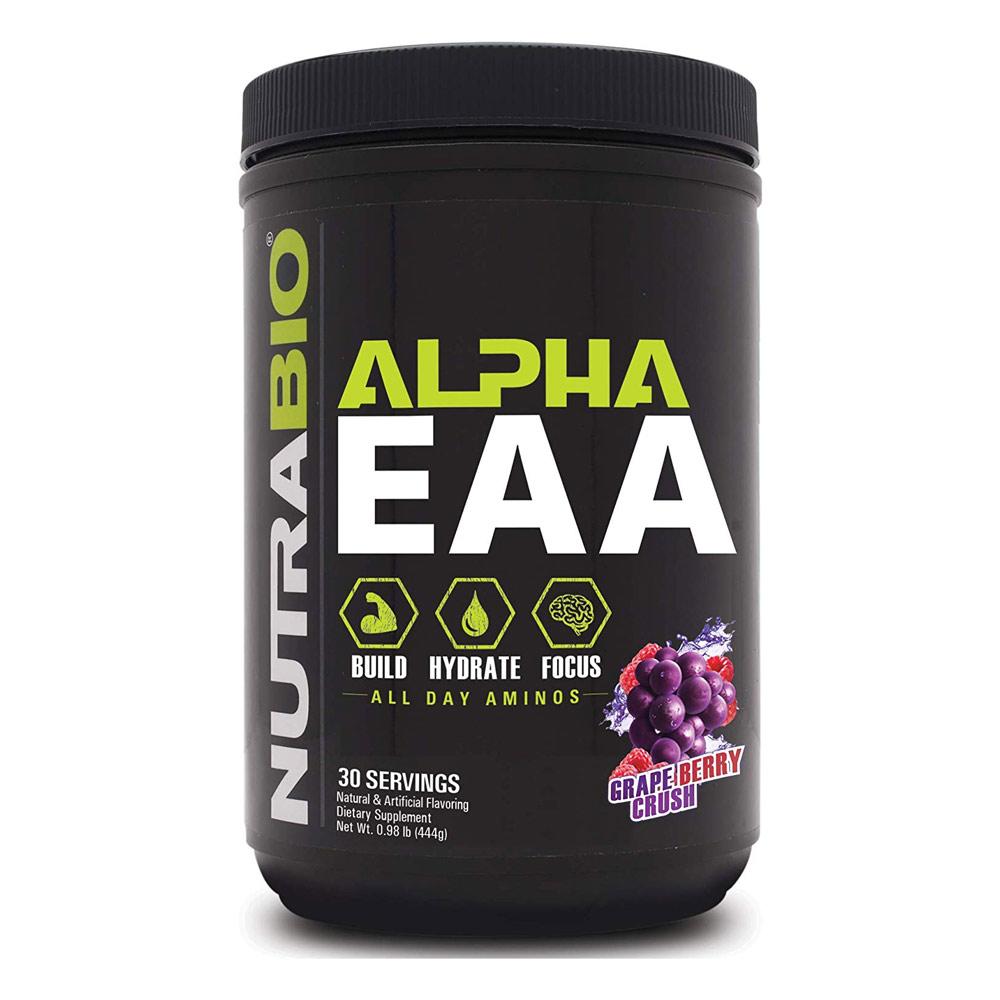 NutraBio Alpha EAA 30/Servings Amino Acids NutraBio Grape Berry Crush (4371459866689)