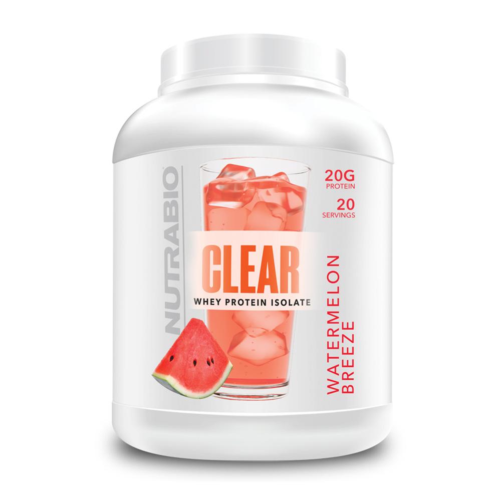 NutraBio Clear Isolate 20/sv Protein Powders NutraBio Watermelon Breeze (4609921089601)