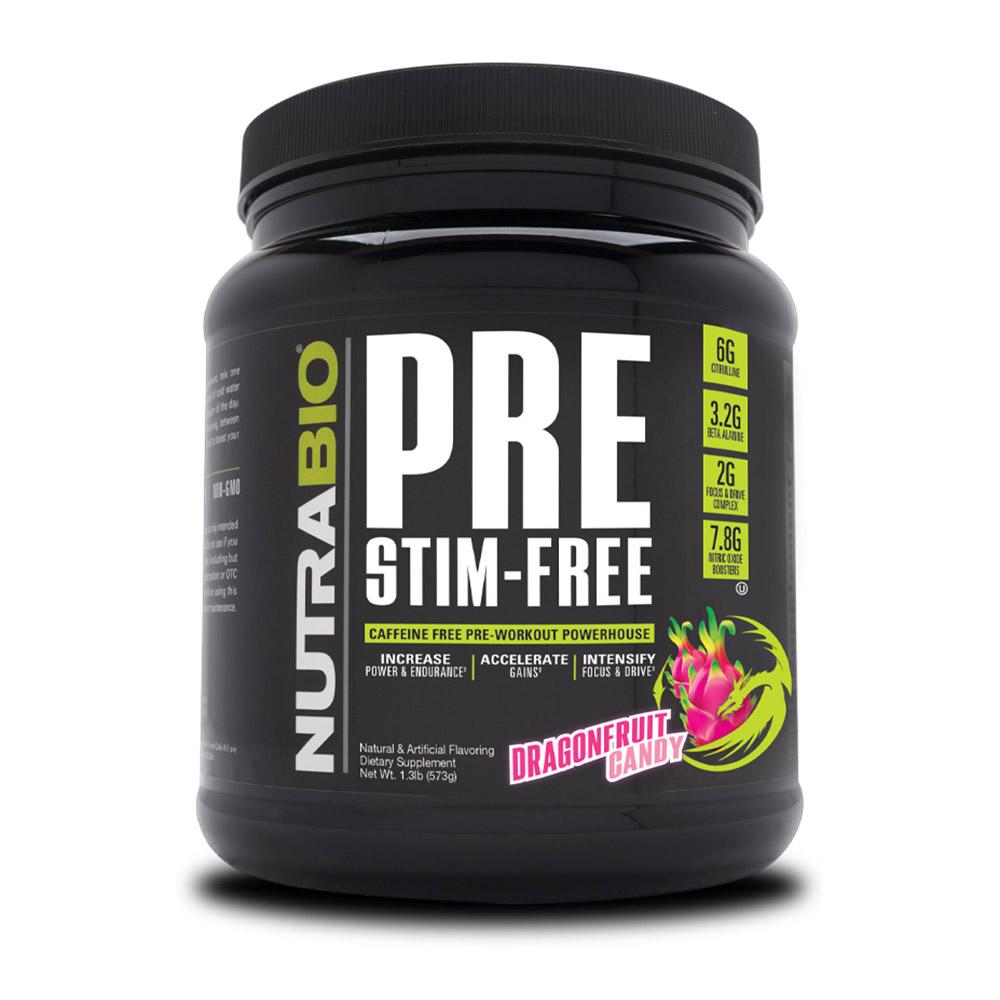 NutraBio Pre Stim-Free Pre-Workout 20/Servings Nitric Oxide NutraBio Dragonfruit Candy (4371467796545)