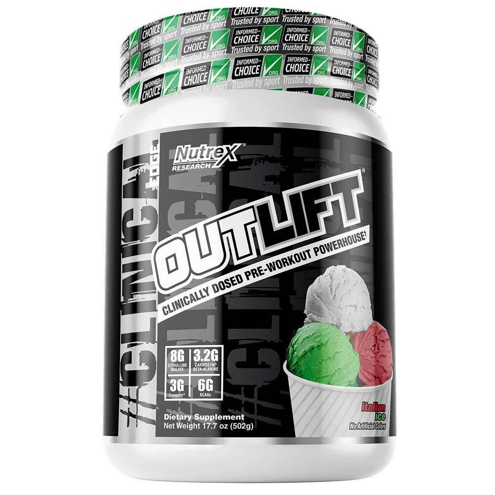 Nutrex Research Outlift 20 Servings Pre-Workouts Nutrex Research Italian Ice (4294748504129)