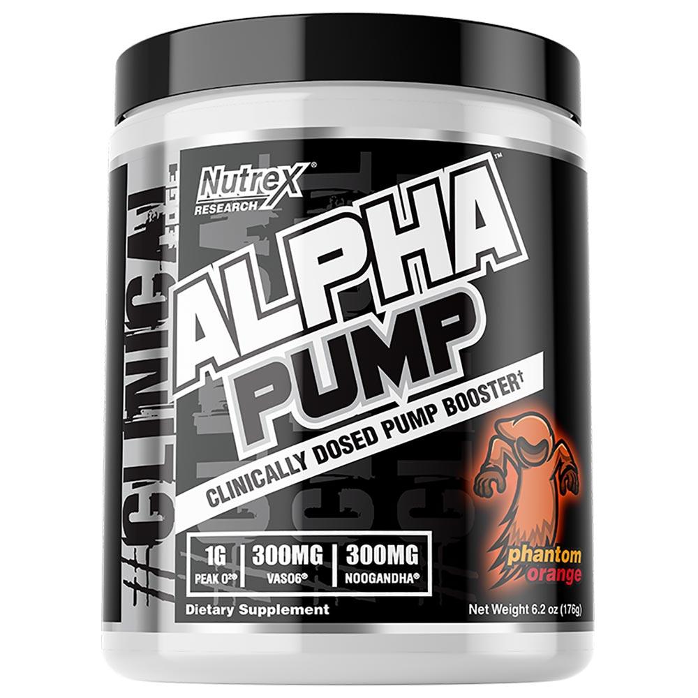 Nutrex Alpha Pump 20 Servings Pre-Workouts Nutrex Research Phantom Orange (4294748143681)
