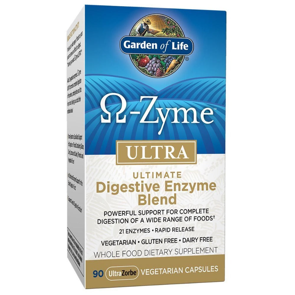 Garden of Life Omega-Zyme Ultra 90 Vege-Caps Digestive Health / Probiotics Garden of Life (1058039070763)