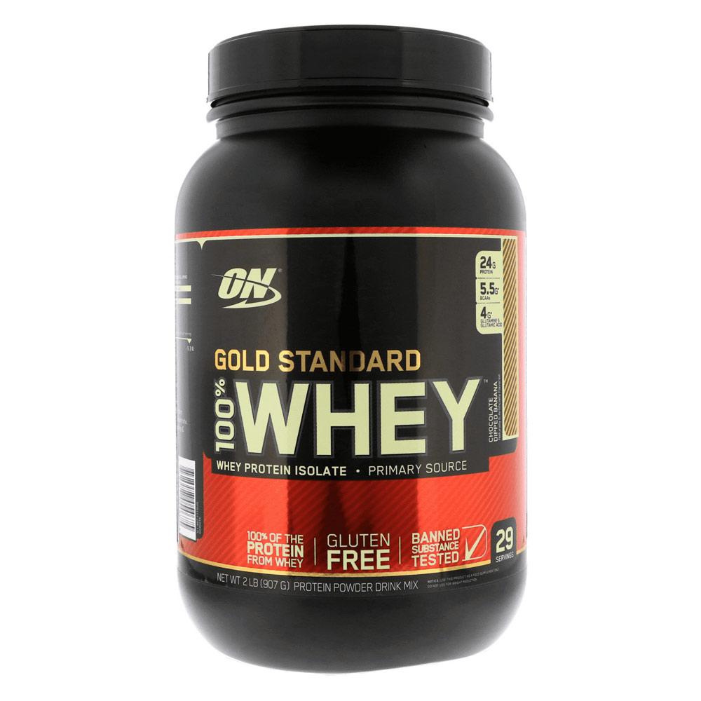 Optimum Nutrition 100% Whey Protein Gold Standard 2 Lbs Protein Optimum Nutrition Chocolate Dipped Banana (1057917435947)