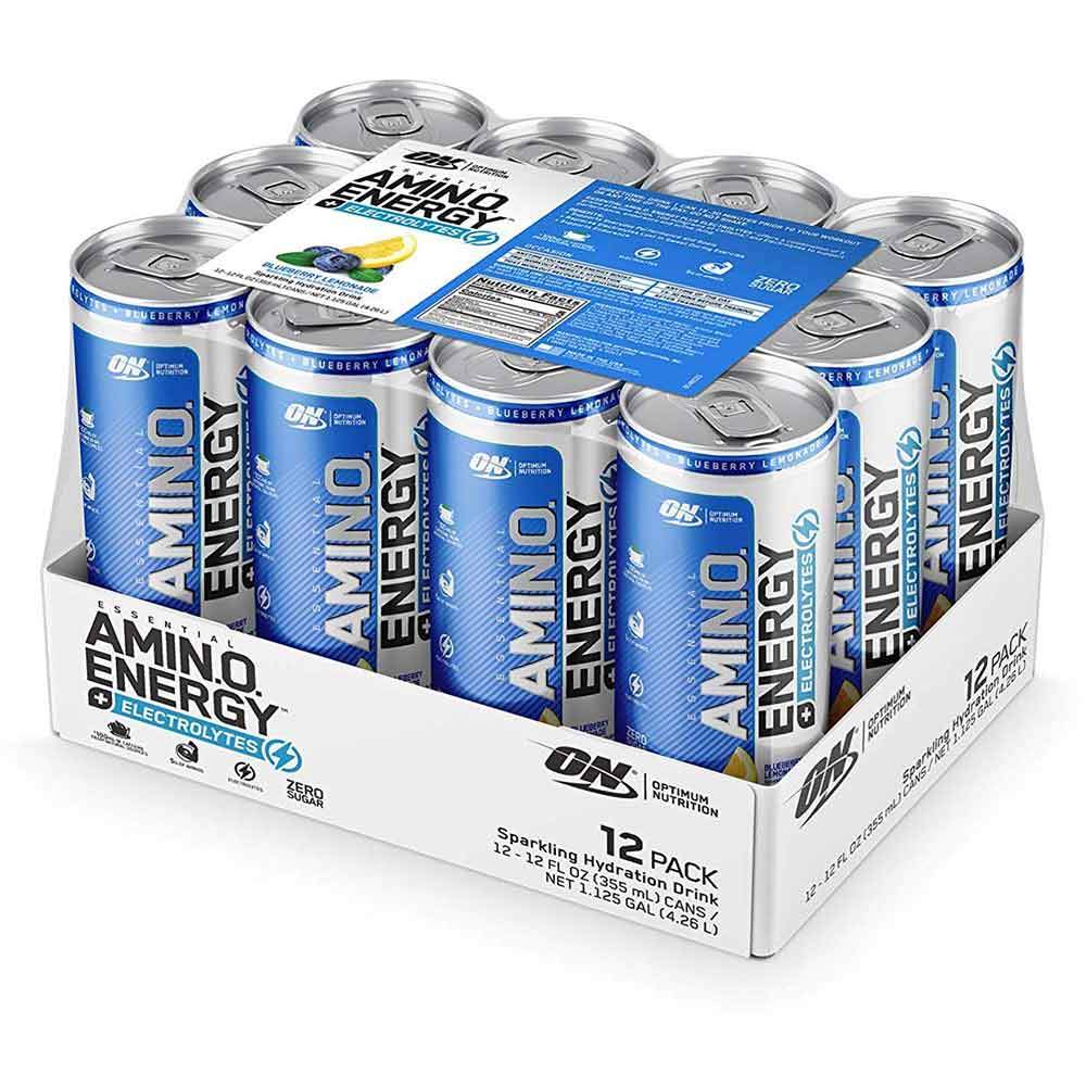 OPT Amino Energy + Electrolytes RTD 12/Case Drinks Optimum Nutrition Blue Lemonade (1766092898347)