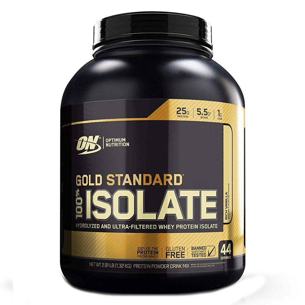 Optimum Nutrition Gold 100% Isolate 44 Servings Protein Powders Optimum Nutrition Rich Vanilla (1730636218411)