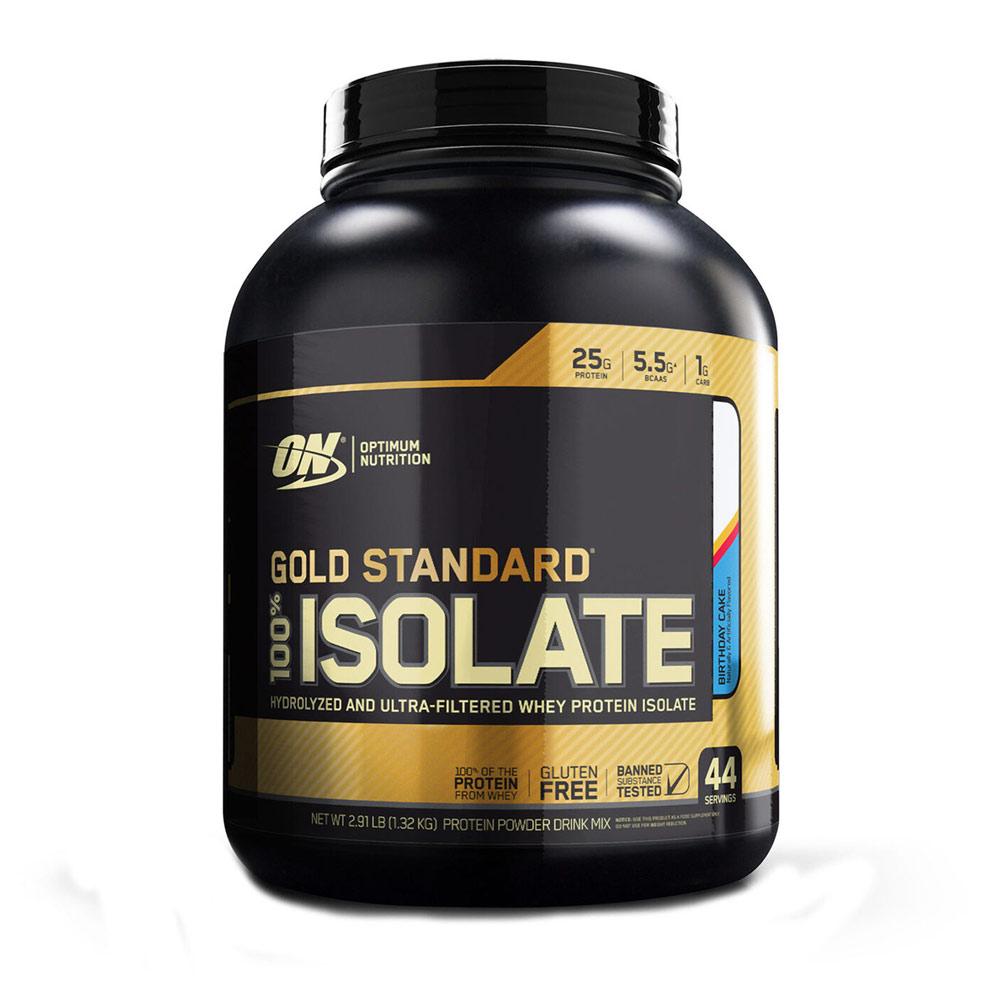 Optimum Nutrition Gold 100% Isolate 44 Servings Protein Powders Optimum Nutrition Birthday Cake (1730636218411)