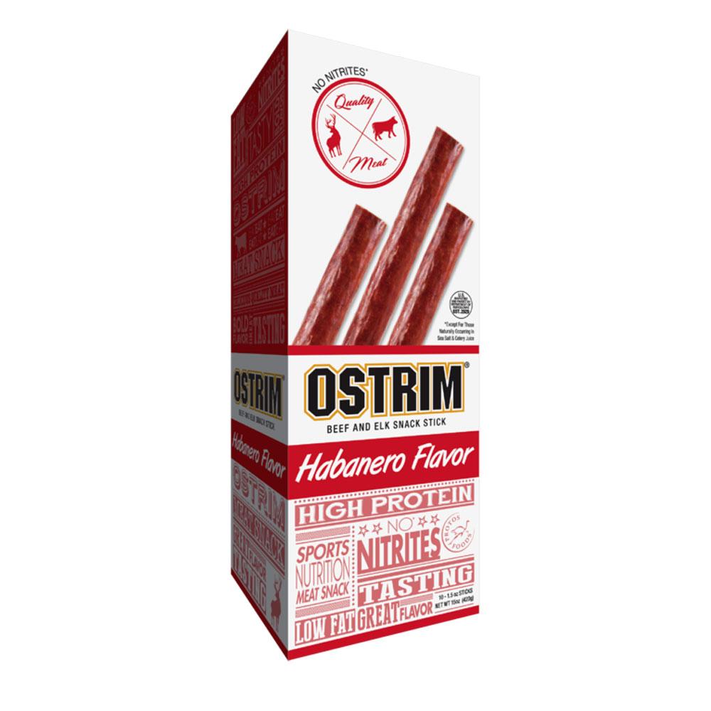 Ostrim Beef / Elk Snack Stick 1.5 OZ Pack of 10 Special Orders Ostrim Habanero (1758905466923)