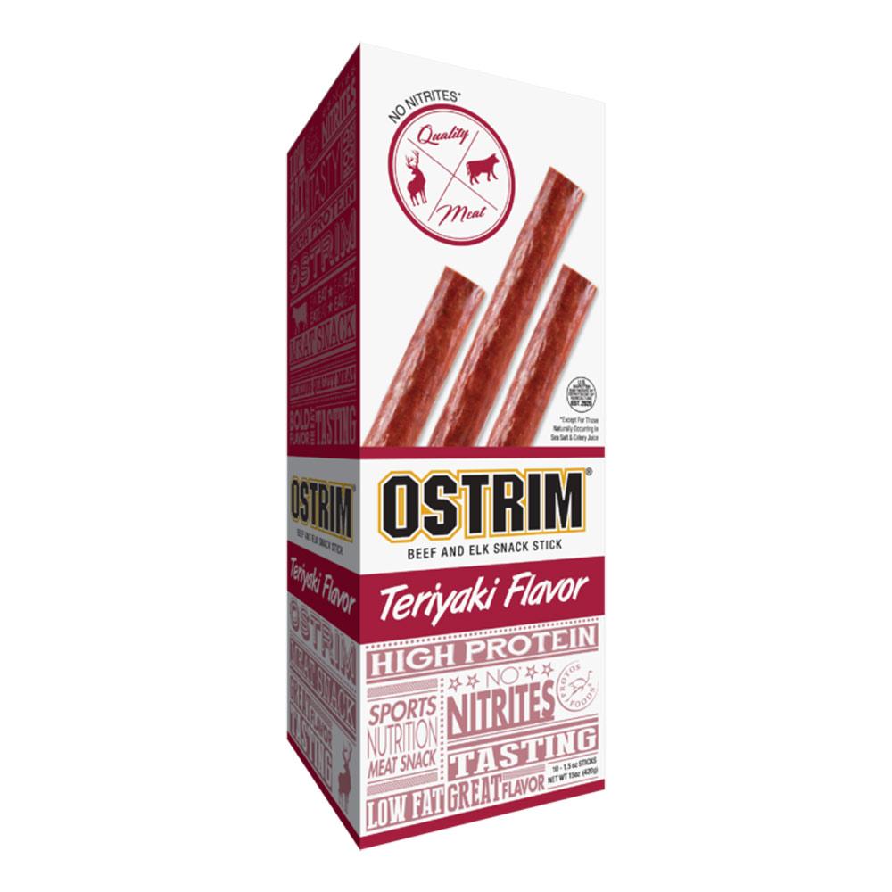 Ostrim Beef / Elk Snack Stick 1.5 OZ Pack of 10 Special Orders Ostrim Teriyaki (1758905466923)