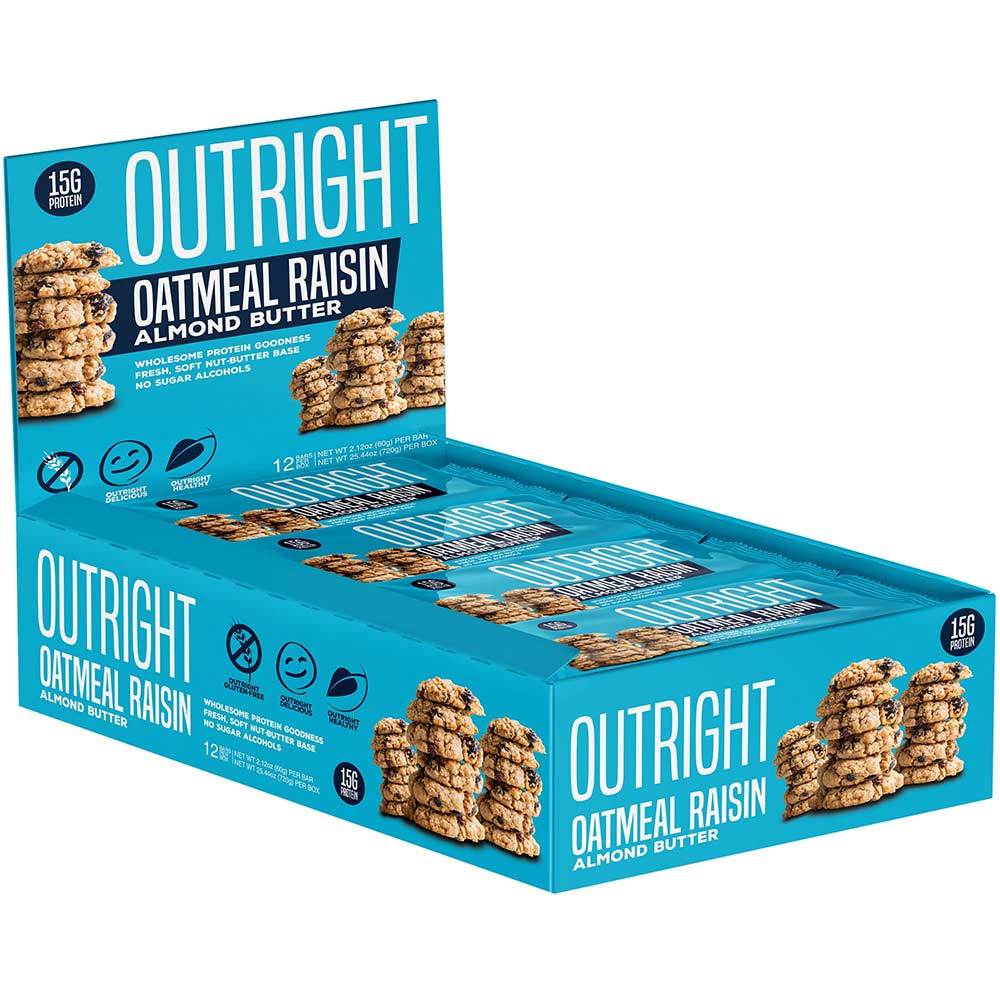 MTS Nutrition Outright Bar 12 Pack Bars MTS Nutrition Oatmeal Raisin Almond Butter (1825697103915)